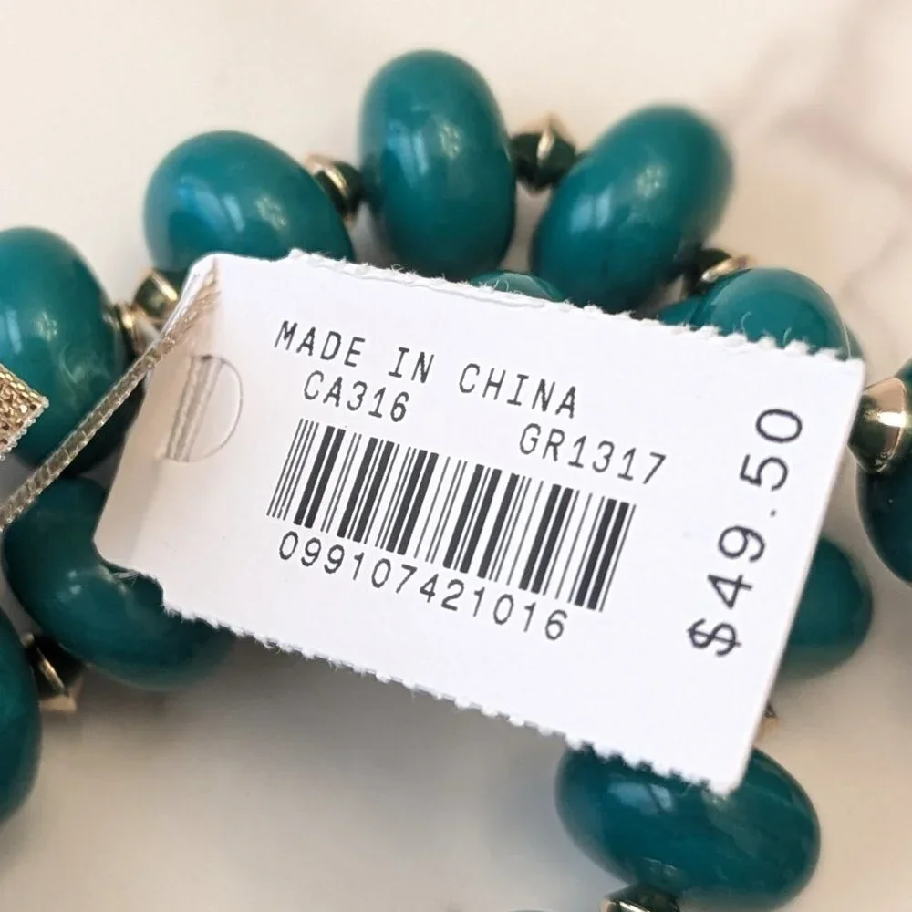 J.Crew Factory Chunky Bead Stretch Bracelets Set-of-Two